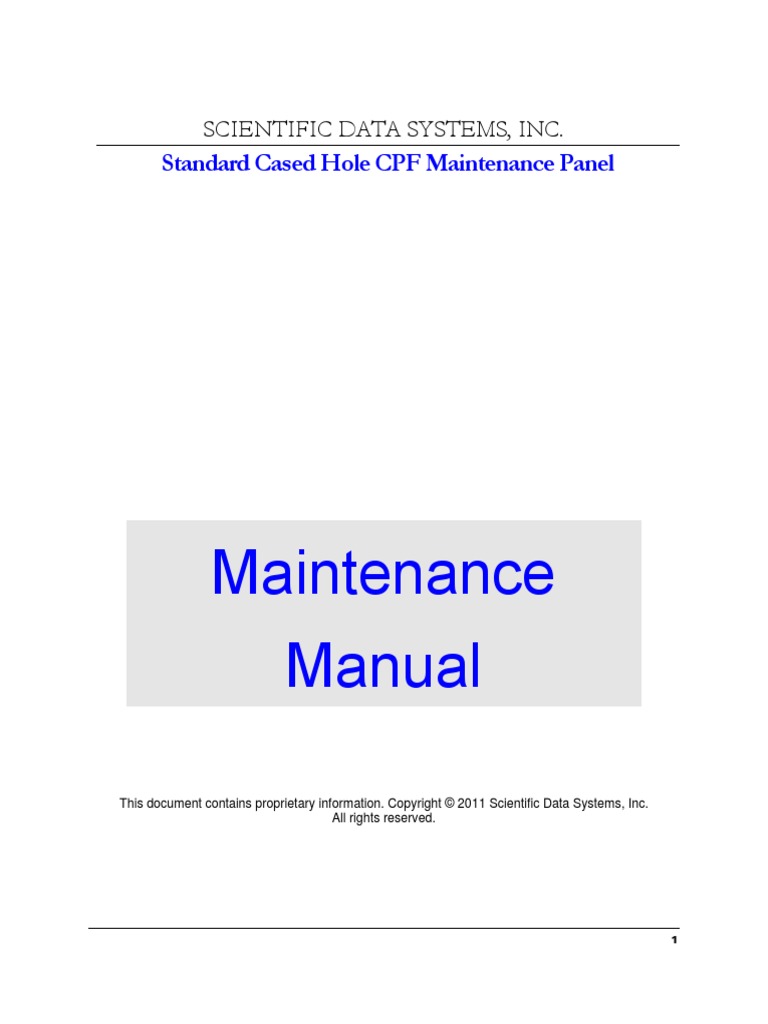CPF Maintenance Manual Download Free PDF Power Supply Amplifier