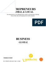 Entrepreneurs Global & Local