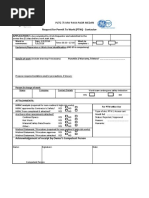 Request For Permit To Work (PTW) - Contactor Application: PLTG 75 MW Paya Pasir Medan