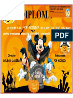 DIPLOMA Halloween Educatoare