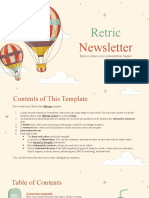 Retric Newsletter by Slidesgo