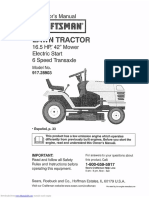Lawn Tracto: Operator's Manual
