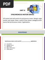 Eeeviews: Unit Iv Synchronous Motor Drives