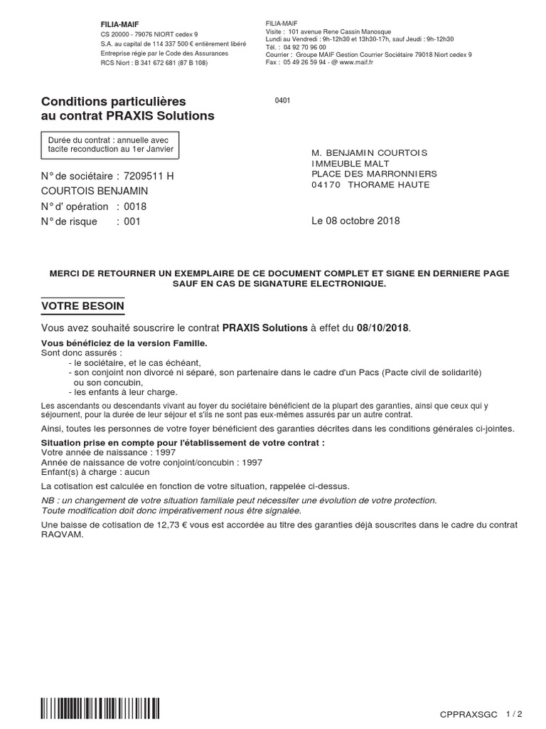 Cp - 01-Praxis Solutions | Pdf | Services Financiers | Salaires Problème De  Contrat