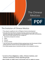 The Chinese Mestizos: Important Elements in The Development of Philippine Society
