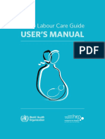WHO Labour Care Guide: User'S Manual