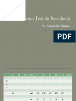 PSICOGRAMA - Resumen Test de Rorschach 2011