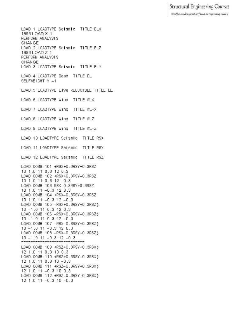 Load Combinations per IS 456 | PDF