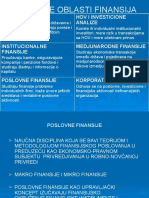 Različite Oblasti Finansija: Javne Finansije Hov I Investicione Analize