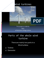 Wind Turbines: This Project Is Made by M1G of Aitchison College, Lahore