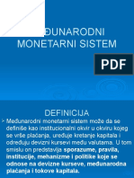 Međunarodni Monetarni Sistem