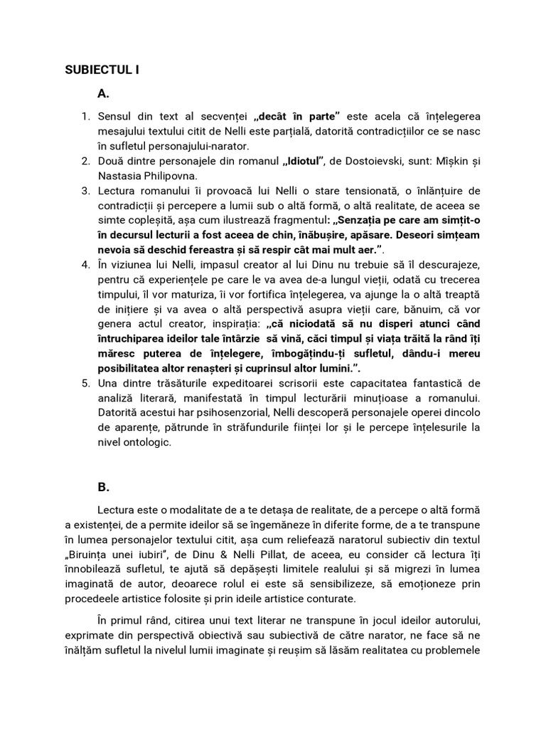 Model BAC - Rezolvare | PDF