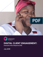 Digital Client Engagement with IVR Messages