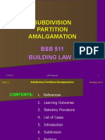 Conversion, Partition, Sub-Division, Amalgamation