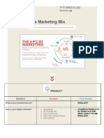 4 P's Marketing Mix