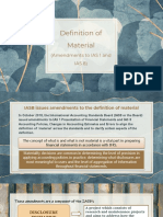 Definition of Material: (Amendments To IAS 1 and IAS 8)