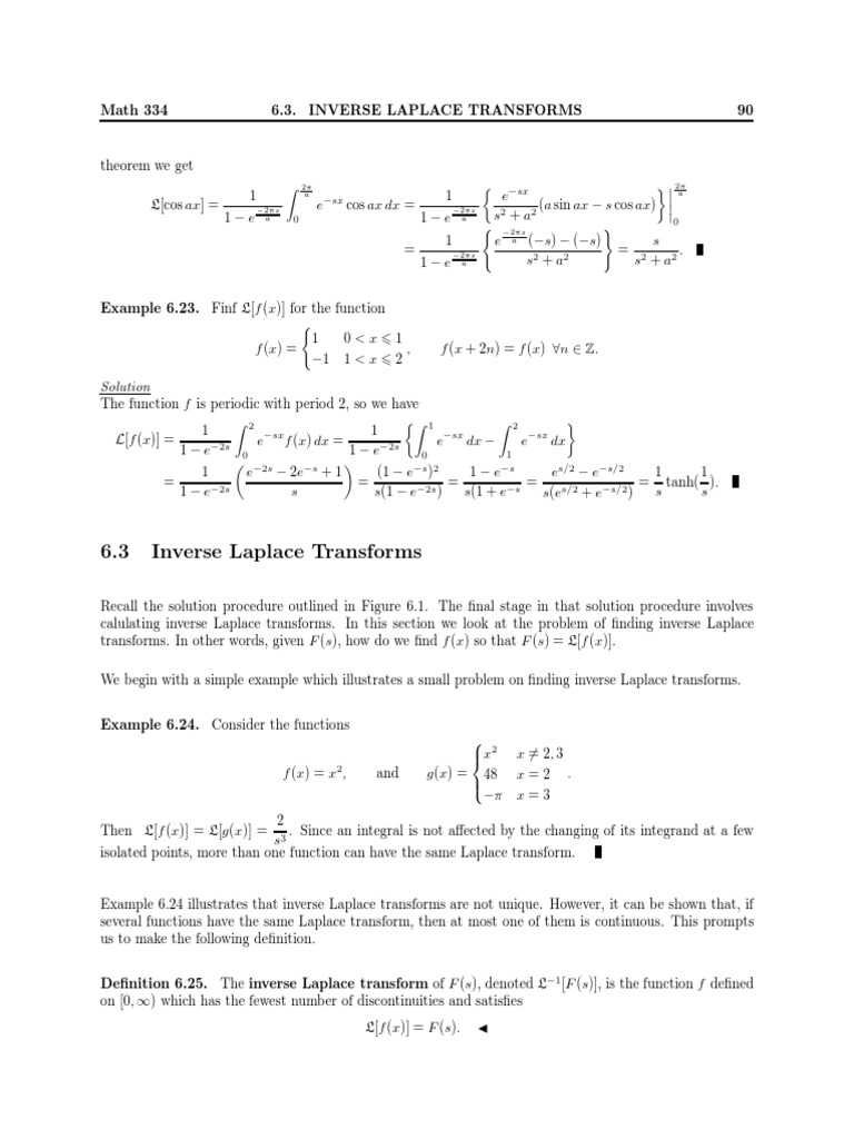 Chapter Part 2 PDF Ordinary Differential Equation Convolution