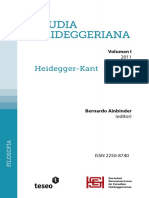 Ainbinder Bernardo - Studia Heideggeriana - Vol I - Heidegger Kant