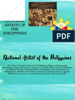 Lesson 5:: National Artists of THE Philippines
