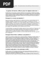 Les plantes médicinales