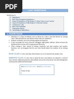 Lab07: Inheritance: Base Class: Derived Class