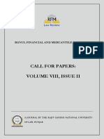 RFMLR CFP Volume 8 Issue 2