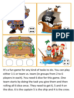 Any Grammar or Vocabulary Pirates Dice Game Boardgames Fun Activities Games Games 117463