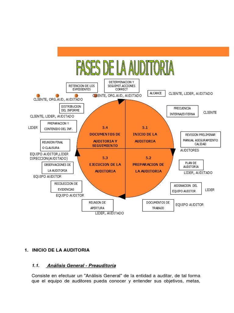 Fases de La Auditoria | PDF | Auditoría | Contralor