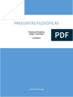 PREGUNTAS FILOSÓFICAS - Actividad 2 Unidad 1 - Antonio Valdez Hernandez