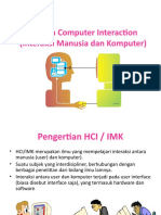 Human Computer Interaction