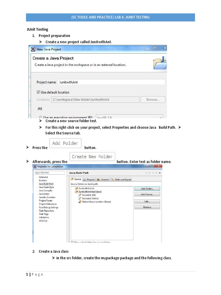 JUnit Testing Lab: Setup & Execution | PDF | Computers | Technology ...