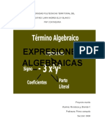 expresiones algebraicas