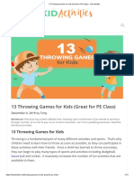 13 Throwing Games For Kids (Great For PE Class) - Kid Activities