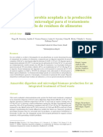 Digestión anaerobia acoplada a la producción de biomasa microalgal para el tratamiento integrado de residuos de alimentos