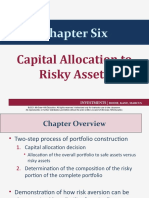 Chapter Six: Capital Allocation To Risky Assets