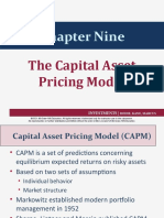 Chapter Nine: The Capital Asset Pricing Model