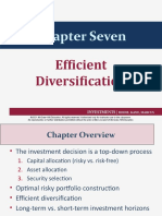 Chapter Seven: Efficient Diversification