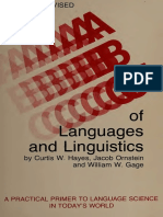 ABC's of Languages and Linguistics A Practical Primer To Language