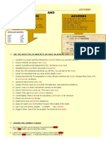 Adjectives SS and Adverbs