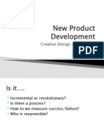 New Product Development: Creative Design - Marketing