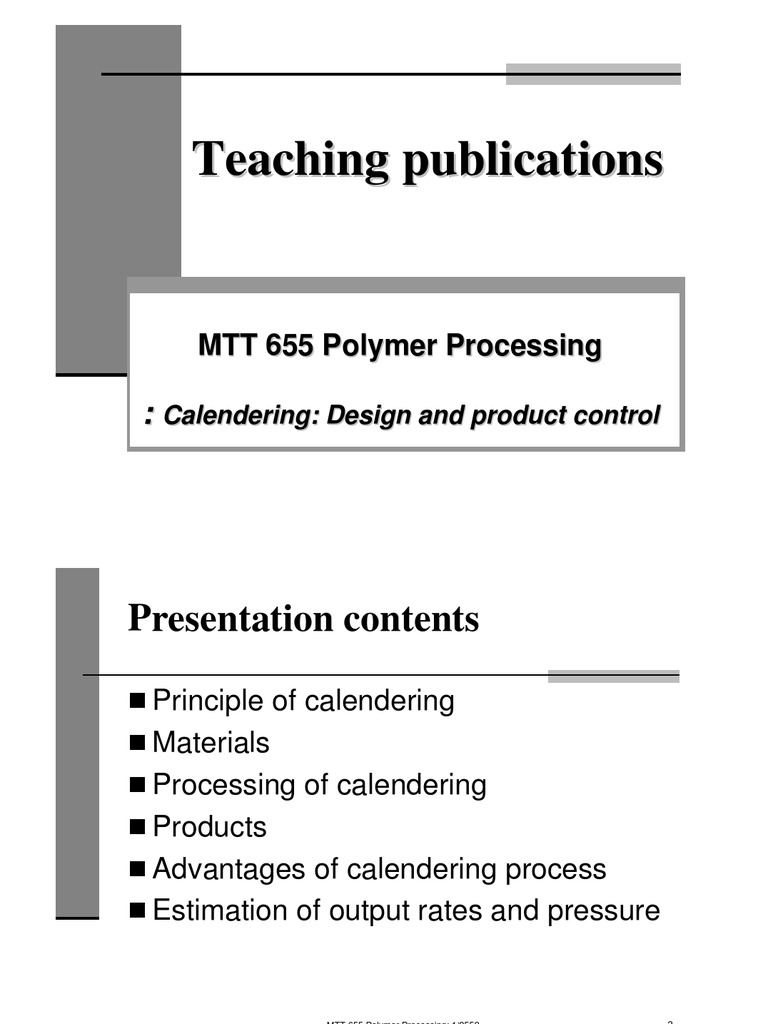 PVC Film Calendering Process Overview | PDF | Polymers | Polyvinyl Chloride