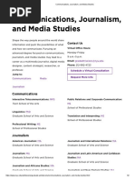 NYU Graduate Admissions Communications, Journalism, and Media Studies