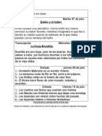 2° Básico Lenguaje Dictado Semana 06 Al 10 de Julio