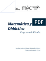 Matemática y Su Didáctica