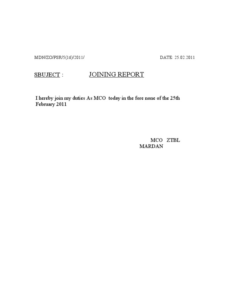 Joining Report | PDF