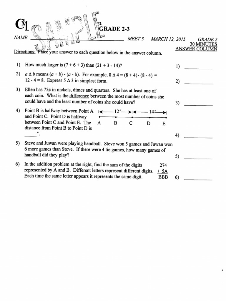 2-3 Cml Math | Pdf