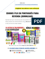 Ebooks PLR em Português para revenda e criação de produtos digitais lucrativos