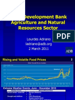 Asian Development Bank Agriculture and Natural Resources Sector