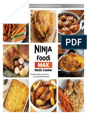 Livre Ninja Foodi Max Presures Recettes, PDF, Soupe