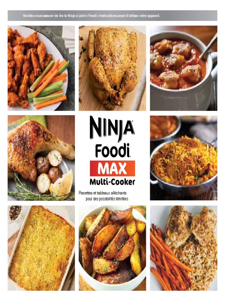 Livre De Recette Ninja Foodi Français Gratuit Livre Ninja Foodi Max Presures Recettes | PDF | Soupe | Légumes